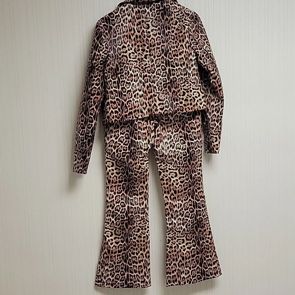 Labelrail X Dyspnea Leopard Print Jacket and Pants Set Womens Sz 8. NWT Indie - Picture 5 of 6
